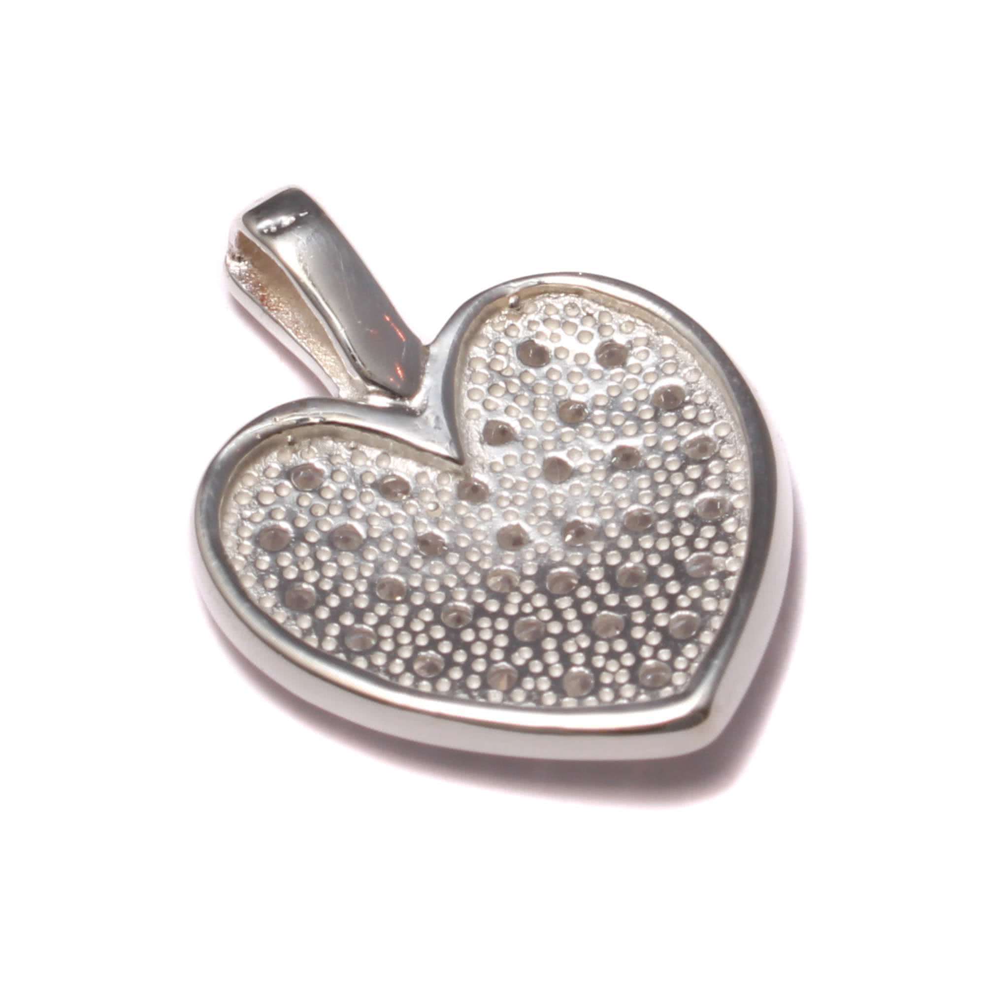 Your Sterling aus Glitzer Love Diamonds Silber 1700 - Herz 925 Silber - Anhänger