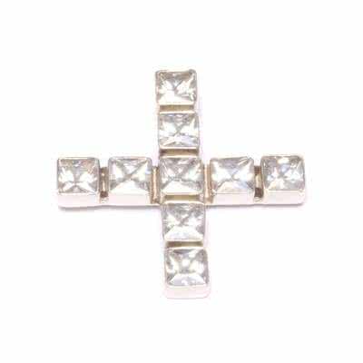 Kreuz-Halskette Mit Krone – 925 Sterling Silber, Mit Geburtsstein, 18 Zoll, Verstellbar