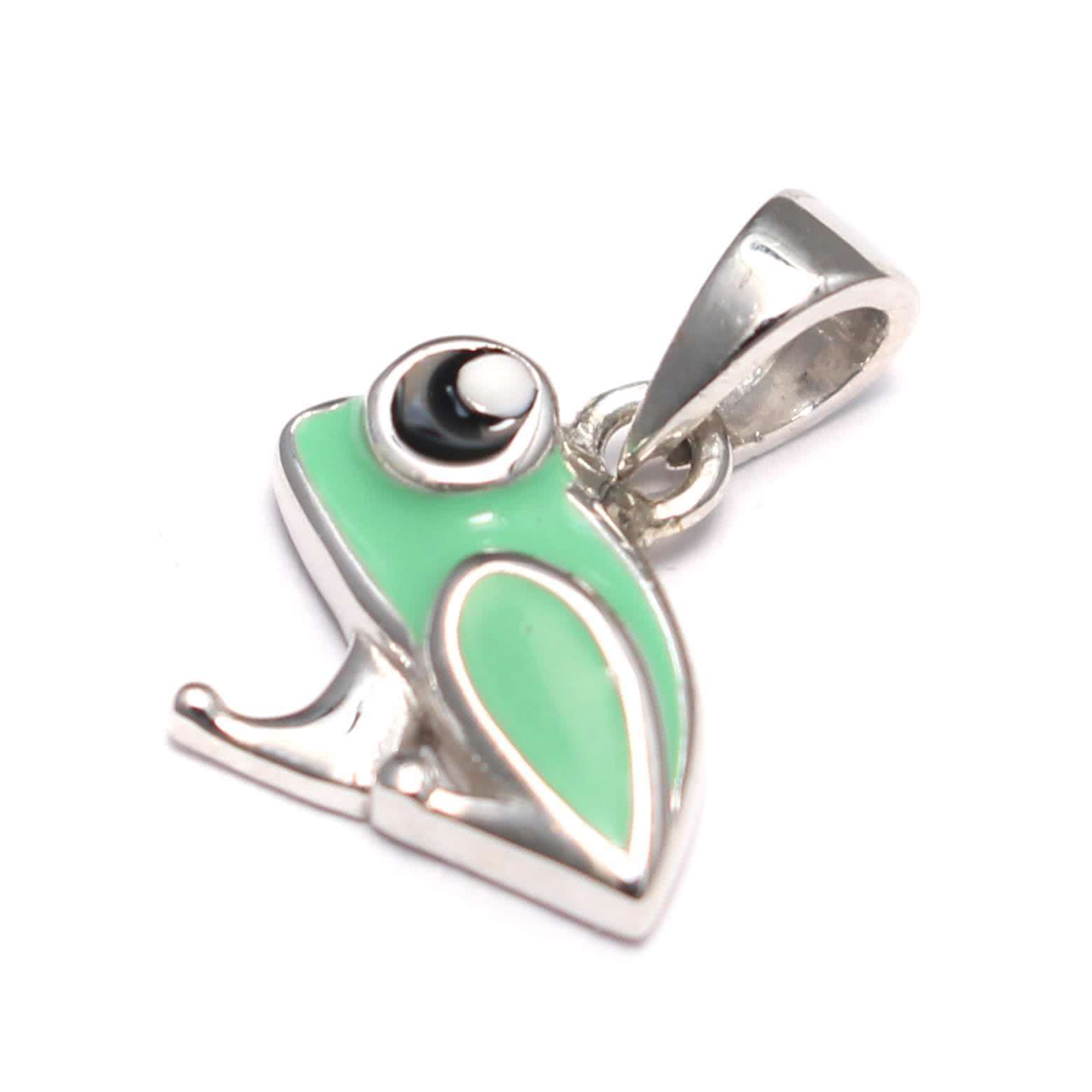 frog pendant 925 silver, frog king baby chain pendant, child