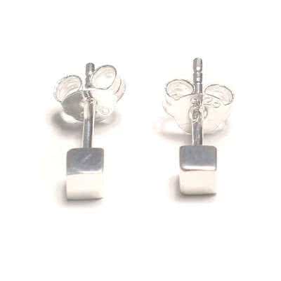 Cube offers Earrings Silver Geometric Women Jewellery Design Art