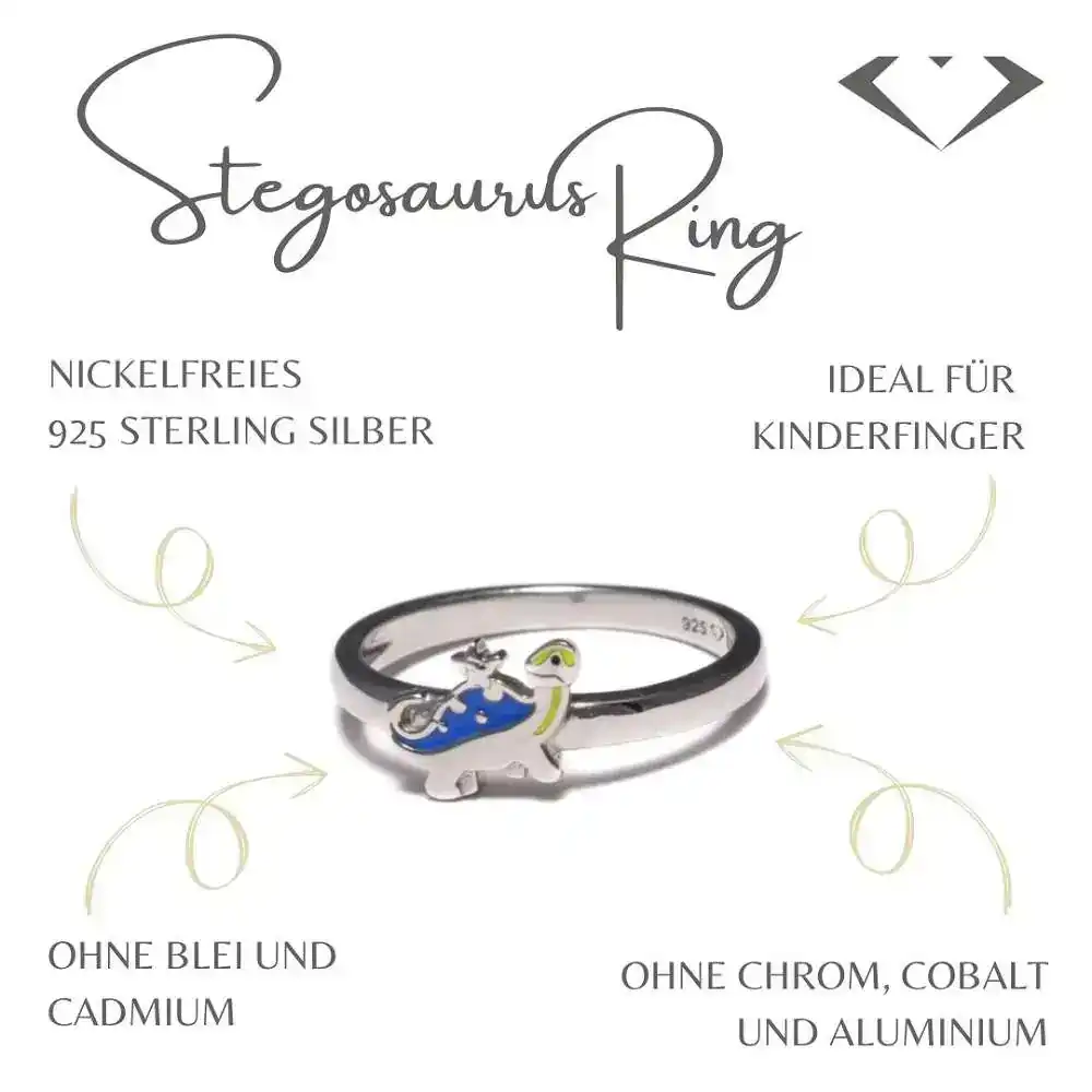 Der Stegosaurus Ring ist ein tolles Beispiel für hautverträglichen Kinderschmuck