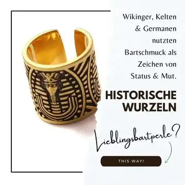 Wikinger, Kelten & Germanen nutzten Bartperlen als Zeichen von Status & Mut. Bartschmuck für ausdrucksstarke Männer.