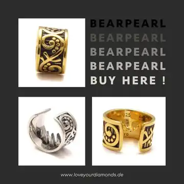 Bass key beard bead made from 925 sterling silver - also available as a gold-plated highlight for beards and hair. The artfully decorated beard bead features a playful bass clef design. Made from 925 Sterling silver with optional real gold plating, it is perfect for beard wearers, dreadlocks or braided hairstyles. The wide opening makes it easy to insert - a stylish accessory based on musical symbolism.