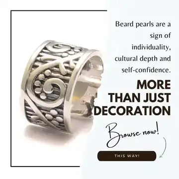 Beard pearls are a sign of individuality, cultural depth and self-confidence. Beard jewelry to emphasize your personality.