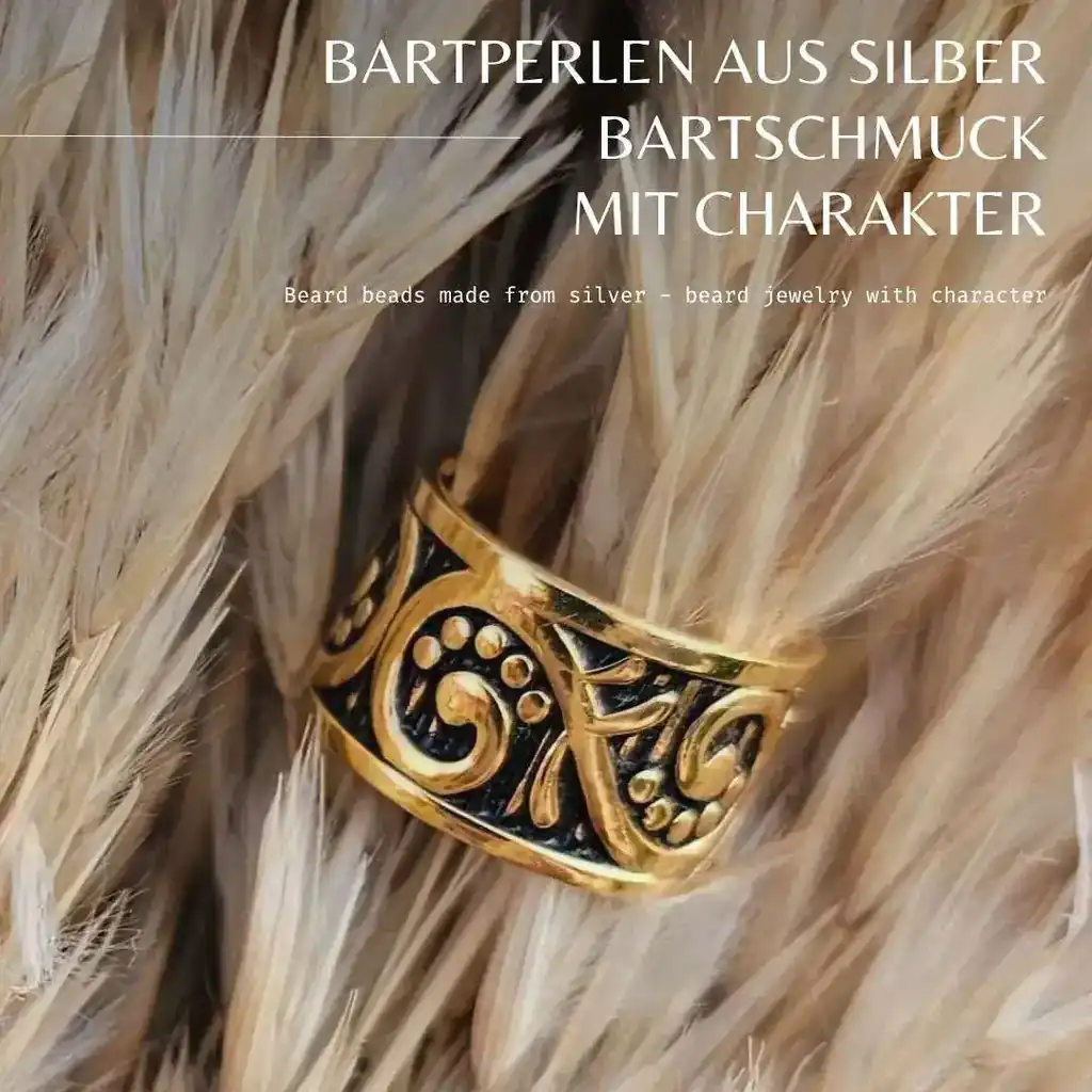 Beard beads made of silver - Stylish beard jewelry with character