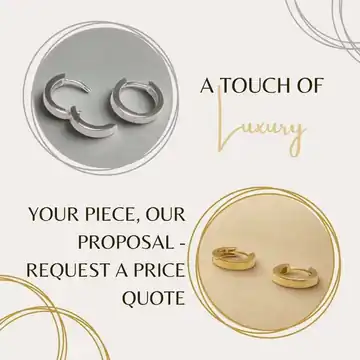 Silver earrings become yellow gold-plated earrings made from 925 silver - elegant shine and individual style.