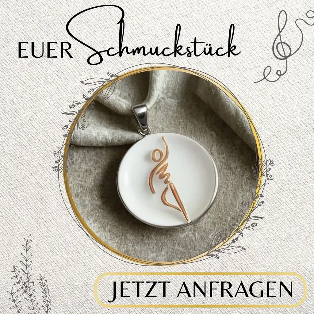 Runder Anhänger mit individuellem Vereinslogo in Gold und Silber – jetzt anfragen