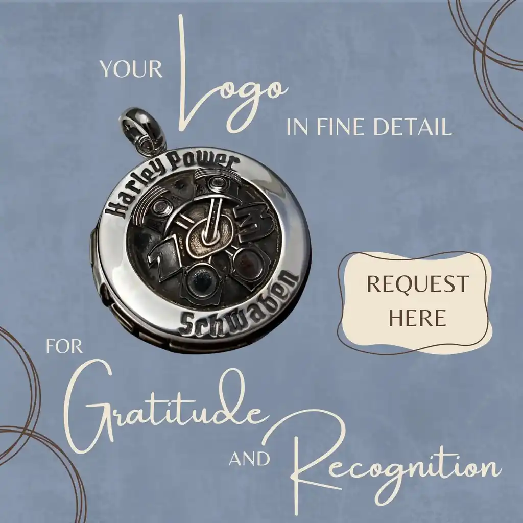 Design pendant with minimalist figure - handmade for special occasions in club life