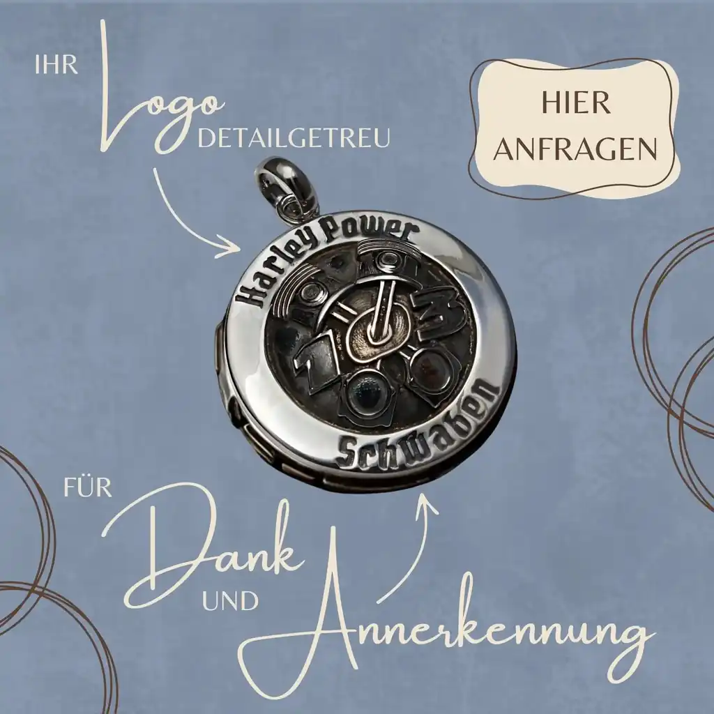 Design-Anhänger mit minimalistischer Figur – handgefertigt für besondere Anlässe im Vereinsleben