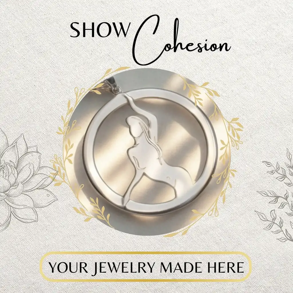 Club pendant in an elegant version made from 925 sterling silver