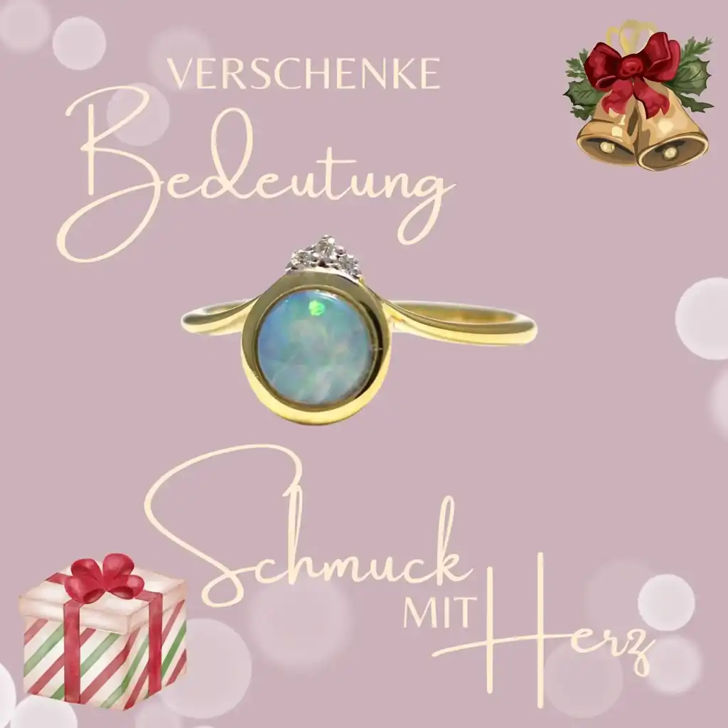 Großartiger Goldschmuck – Opal Ring aus 585 Gelbgold, nachhaltige Schmuckstücke für Gold Liebhaber.