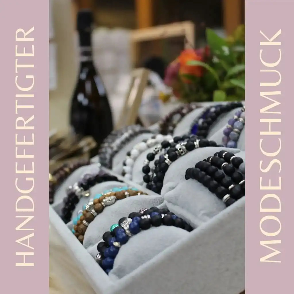 Handgemachter Modeschmuck im Pop Up Store in Rothenburg ob der Tauber, zu finden in der Rödergasse 2-4