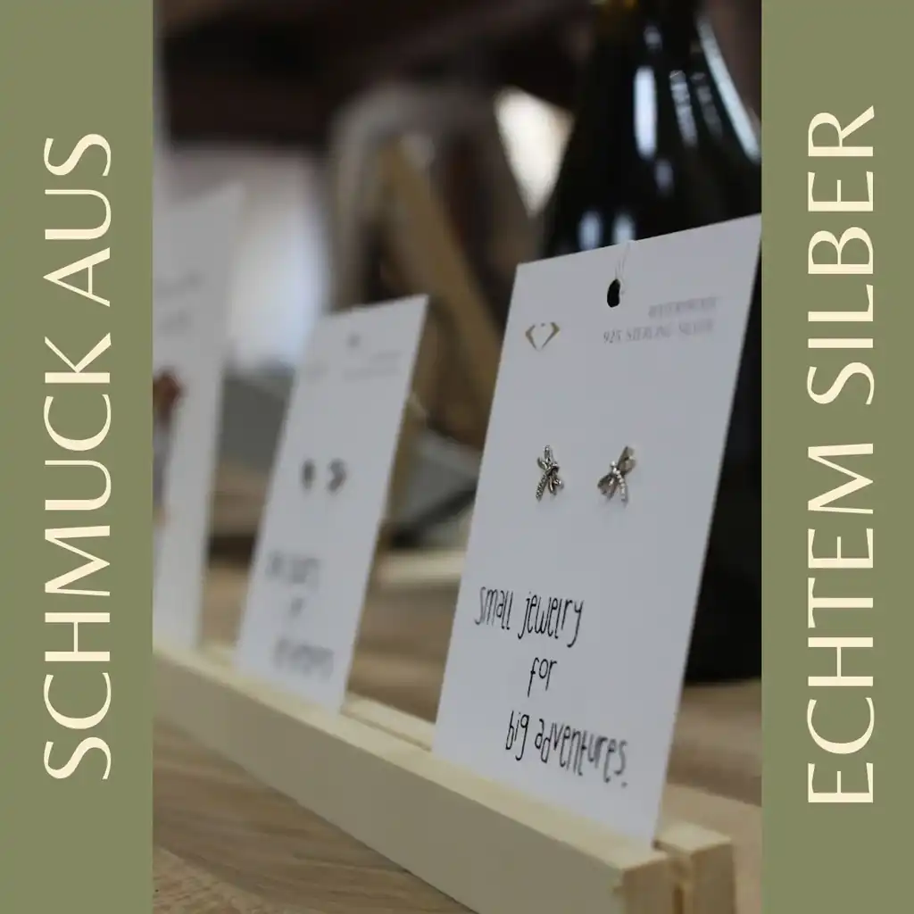 Echter Silberschmuck aus recyceltem 925 Sterling Silber im Pop Up Store Rothenburg in der Rödergasse 2-4, Rothenburg ob der Tauber