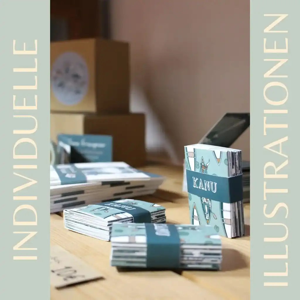Individuelle Illustrationen im Pop Up Store in Rothenburg ob der Tauber, zu finden in der Rödergasse 2-4
