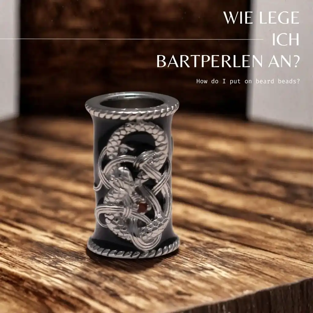 How to wear beard beads correctly Hair beads 925 silver Easy to wear Hair accessories Real silver