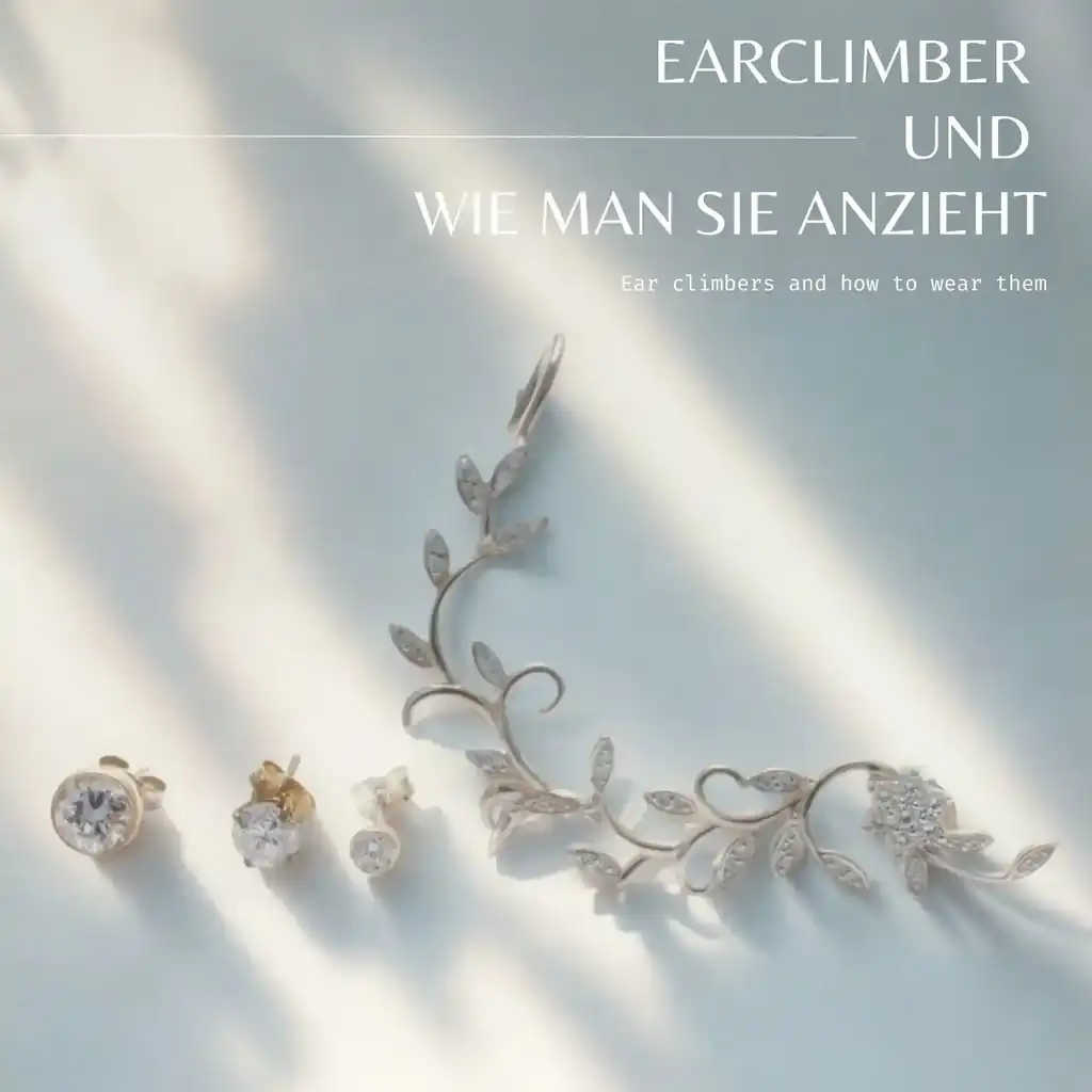 Ear climber 925 sterling silver stud earrings Ear jewelry Genuine jewelry Elf ears Flower tendrils