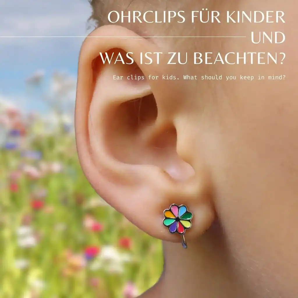 Ear clips for children Ear stud alternatives Painless earrings How to put on ear clips correctly