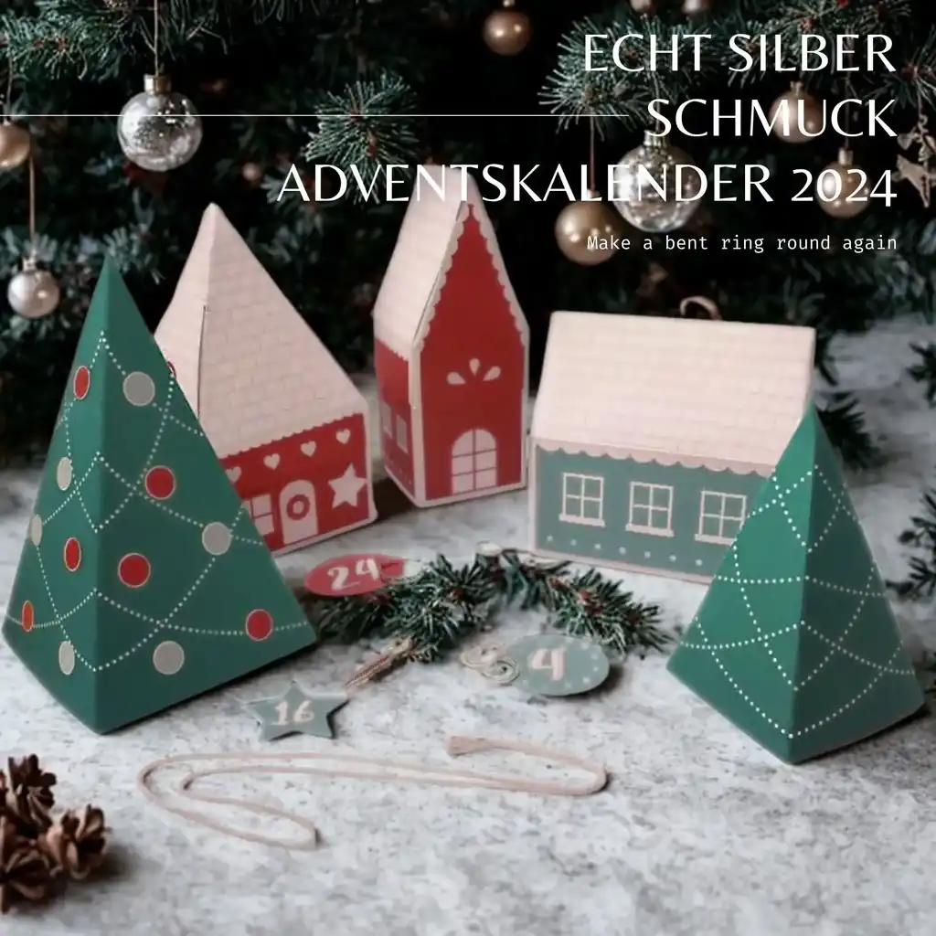 Silberschmuck Adventskalender 925 Silber Weihnachtsgeschenk hochwertiger Schmuck Echtsilber